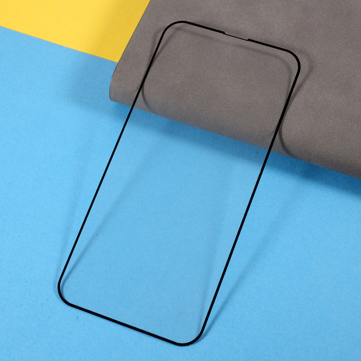 For iPhone 15 Pro Tempered Glass Full Screen Protector Full Glue Silk Printing Black Edge 9D Screen Film