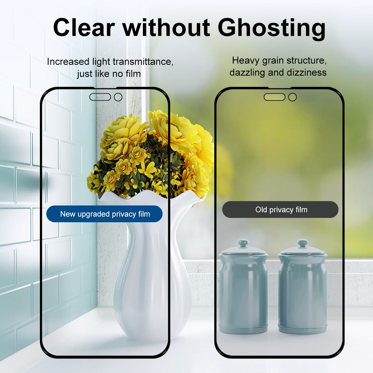 ENKAY HAT PRINCE 2Pcs for iPhone 15 Privacy Screen Protector Tempered Glass 28-degree Anti-peep Anti-glare Film