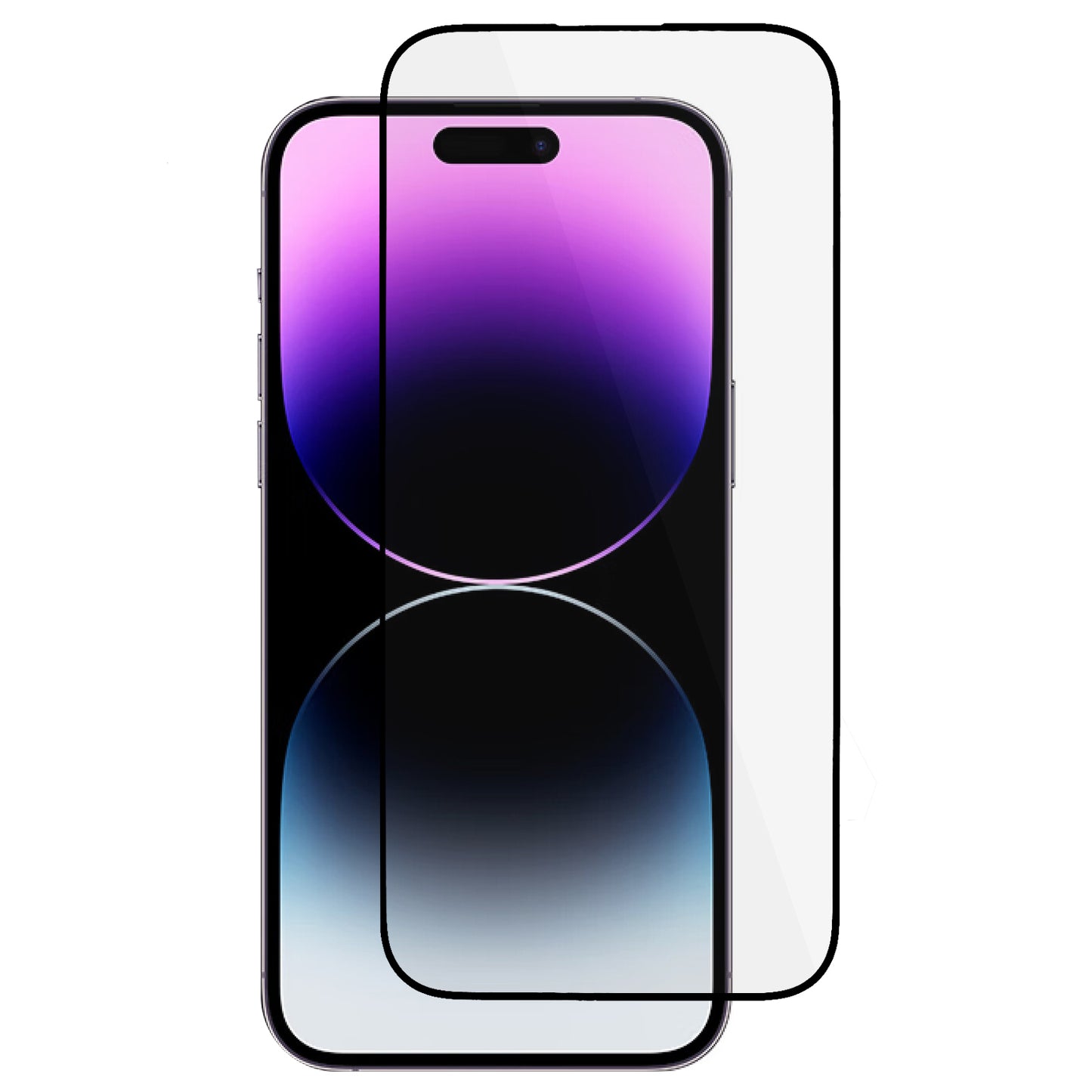 For iPhone 15 Pro Anti-static Screen Protector High Definition Full Cover Full Glue Tempered Glass Film