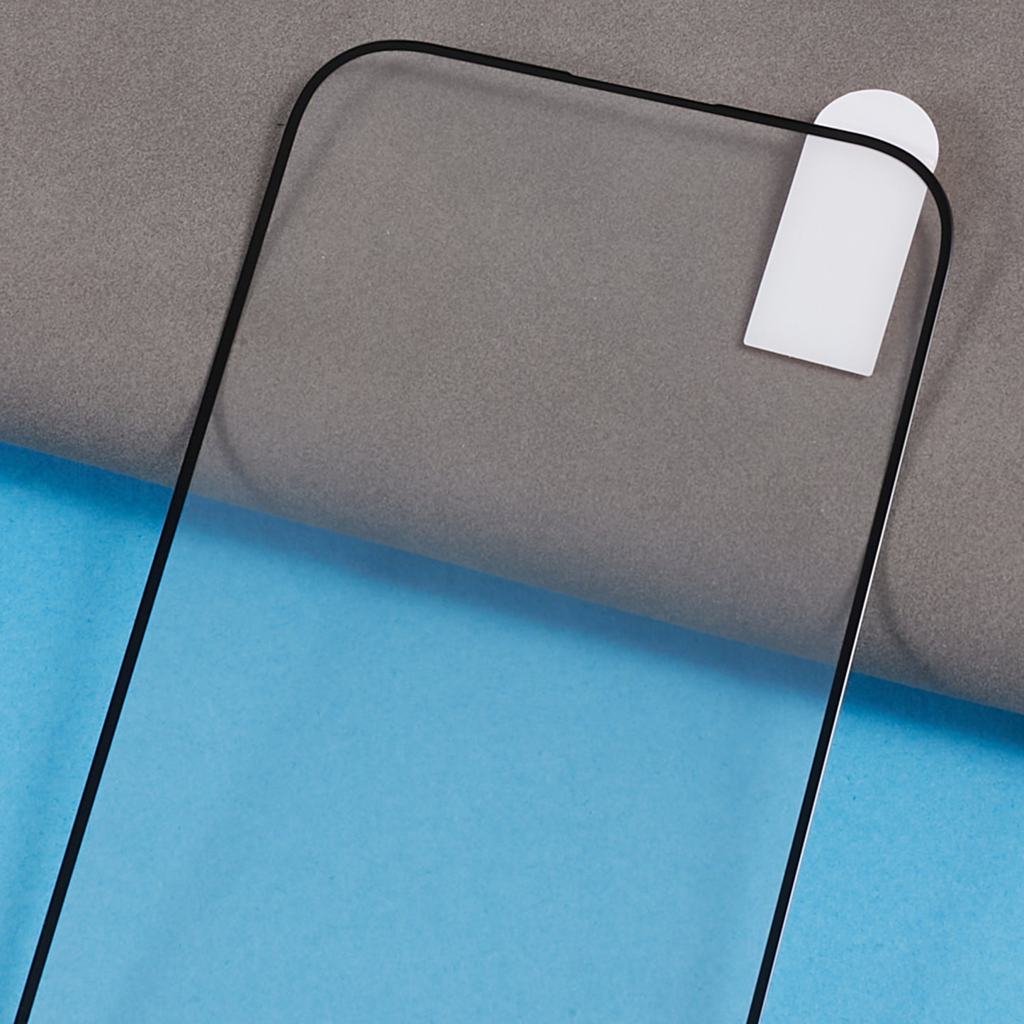 For iPhone 15 Pro Electroplated Silk Printing Film Full Cover Full Glue Tempered Glass Screen Protector