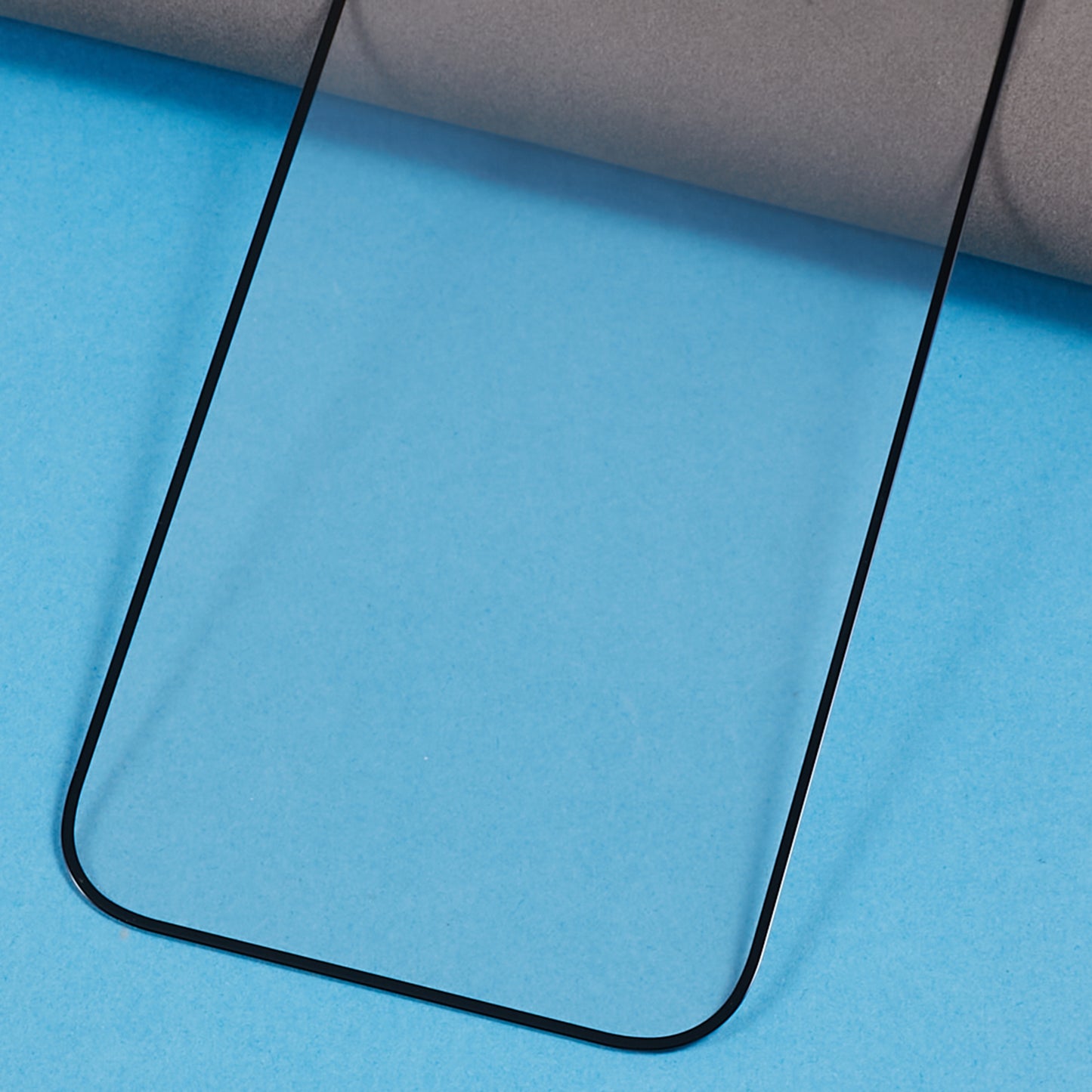 For iPhone 15 Pro Electroplated Silk Printing Film Full Cover Full Glue Tempered Glass Screen Protector