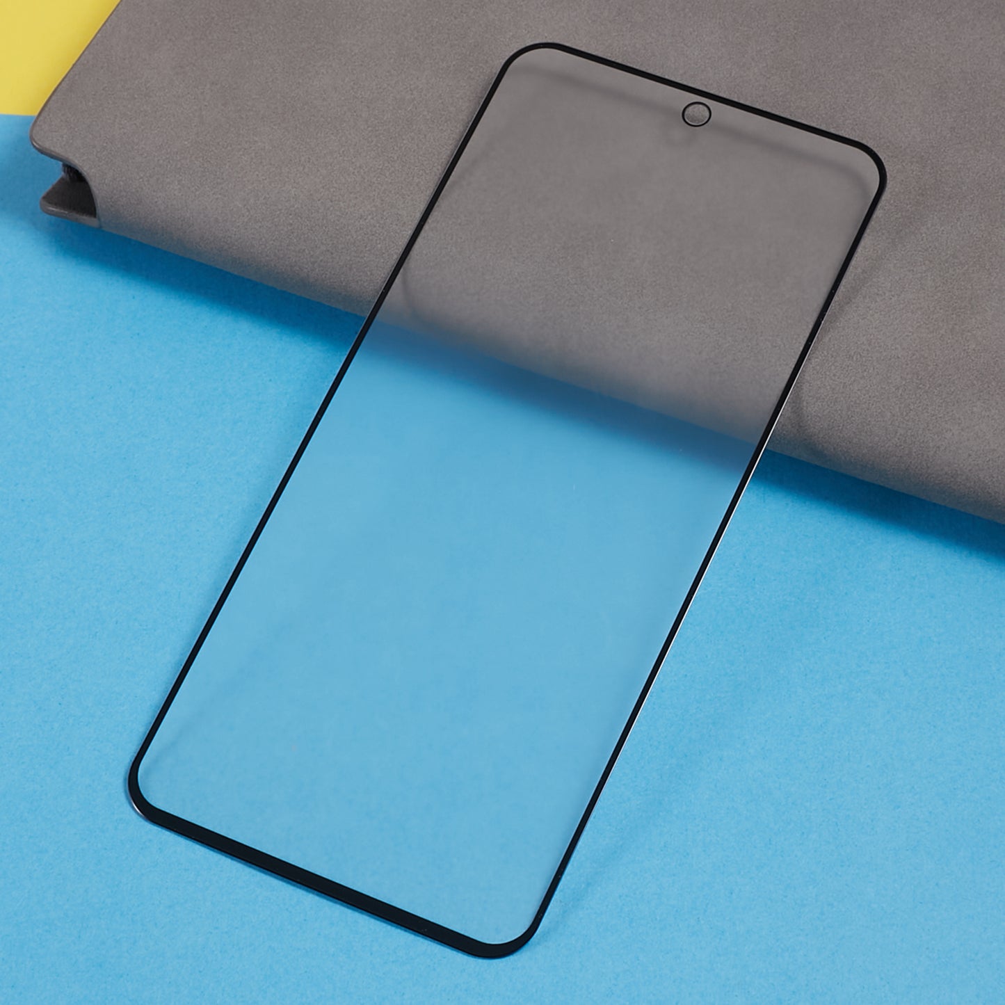 For Samsung Galaxy S23 FE Silk Printing Full Screen Protector Matte Anti-fingerprint Full Glue Tempered Glass Film