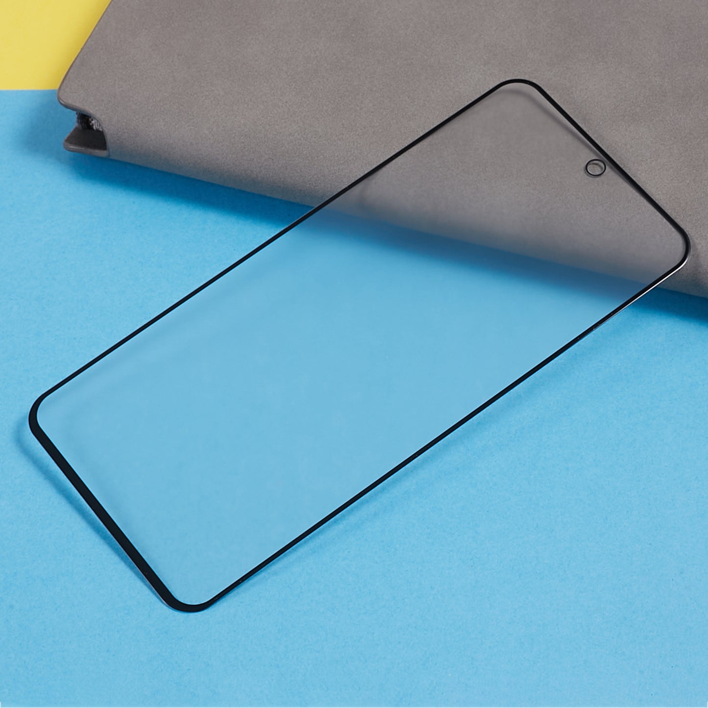 For Samsung Galaxy S23 FE Silk Printing Full Screen Protector Matte Anti-fingerprint Full Glue Tempered Glass Film