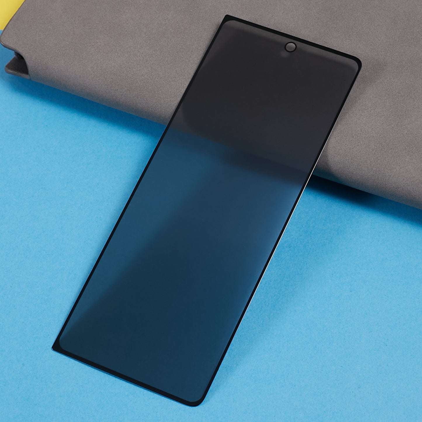 For Samsung Galaxy Z Fold5 5G Black Edge Screen Protector 180-Degree Anti-Spy Silk Printing Tempered Glass Film