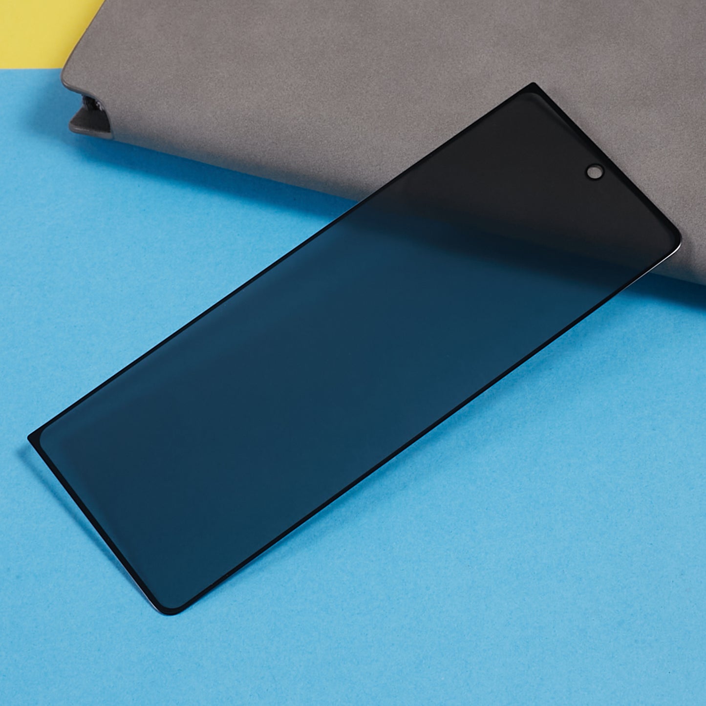 For Samsung Galaxy Z Fold5 5G Black Edge Screen Protector 180-Degree Anti-Spy Silk Printing Tempered Glass Film