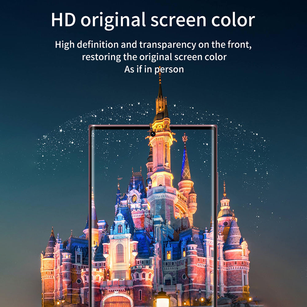 For Samsung Galaxy S23 Ultra Side Glue Full Screen Protector Anti-fingerprint Curved HD Tempered Glass Film