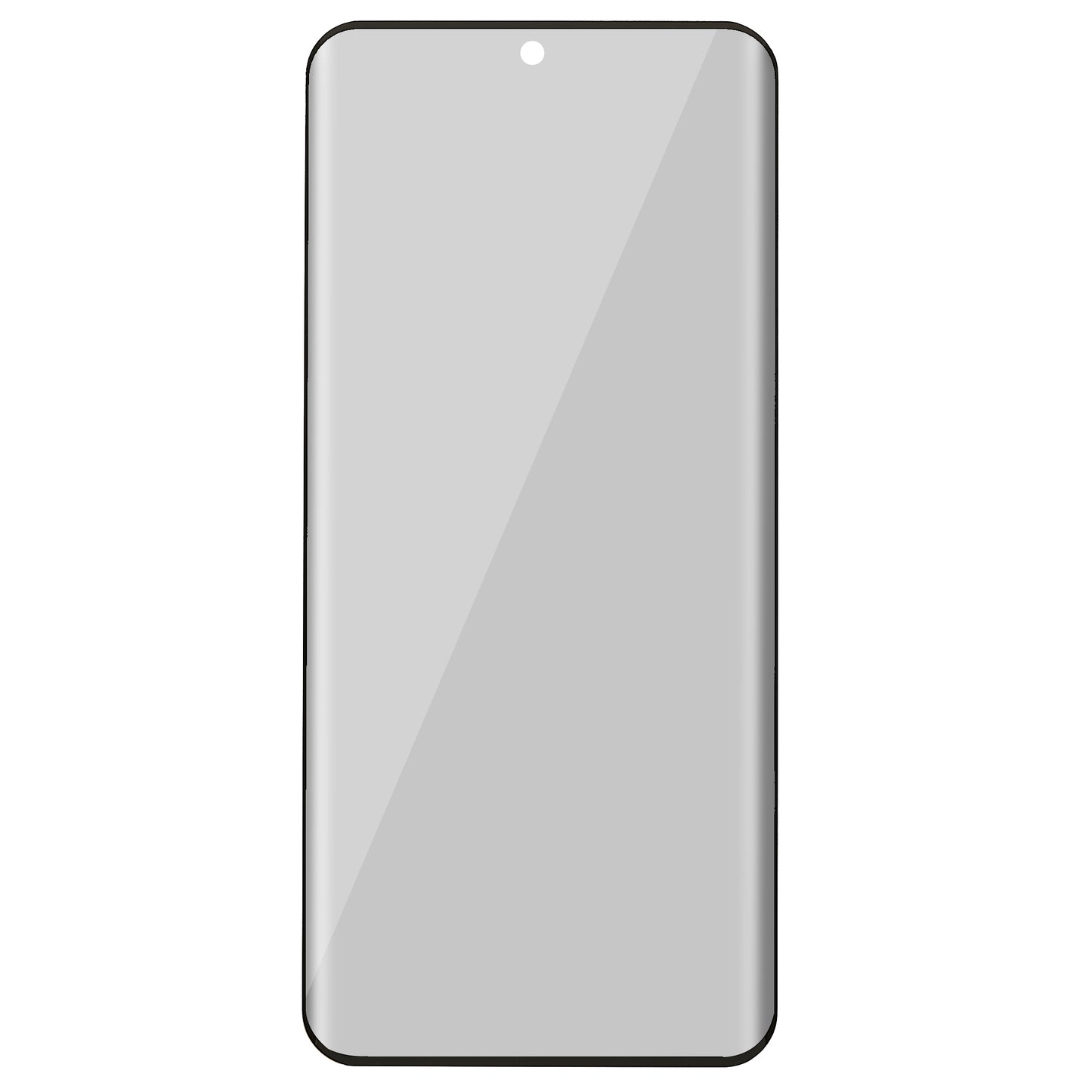 For OnePlus Ace 2 Pro 5G Full Cover 180-degree Anti-spy Screen Protector Silk Printing Black Edge Tempered Glass Film