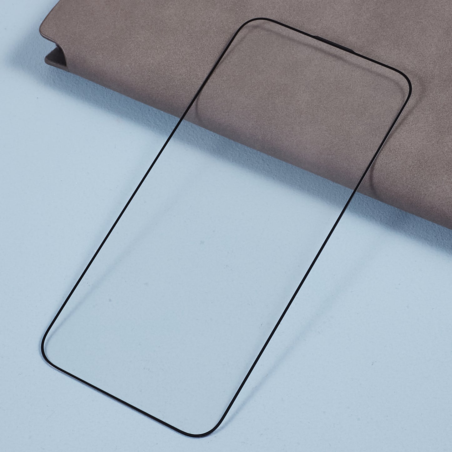 2Pcs for iPhone 15 High Aluminum-silicon Glass Film Silk Printing Thick Glue Full Screen Protector with Anti-dust Net