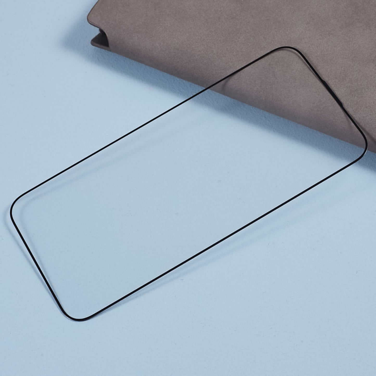 2Pcs for iPhone 15 High Aluminum-silicon Glass Film Silk Printing Thick Glue Full Screen Protector with Anti-dust Net