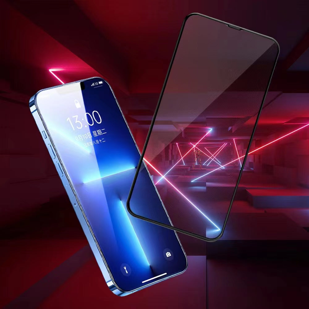 For iPhone 15 Full Coverage Matte Screen Protector Anti-Fingerprint Tempered Glass Film