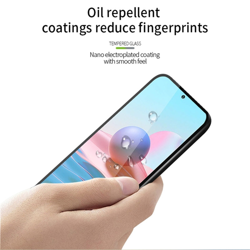 For Motorola Moto G84 5G Tempered Glass Film Full Cover Silk Printing Screen Protector (Full Glue)