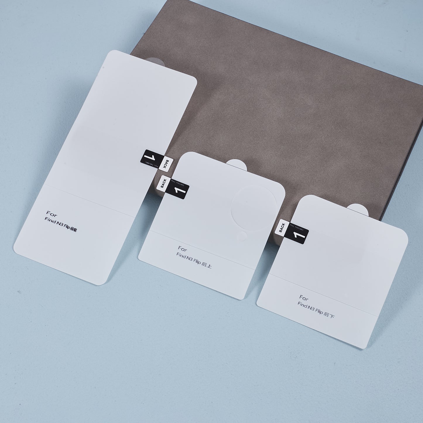 For Oppo Find N3 Flip 5G 1 Set Front Full Screen Protector + Back Film TPU+PET Hydrogel Film