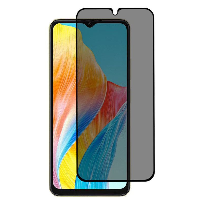For Oppo A38 4G / A9 (2020) 180 Degree Anti-spy Tempered Glass Film Full Glue Full Screen Protector