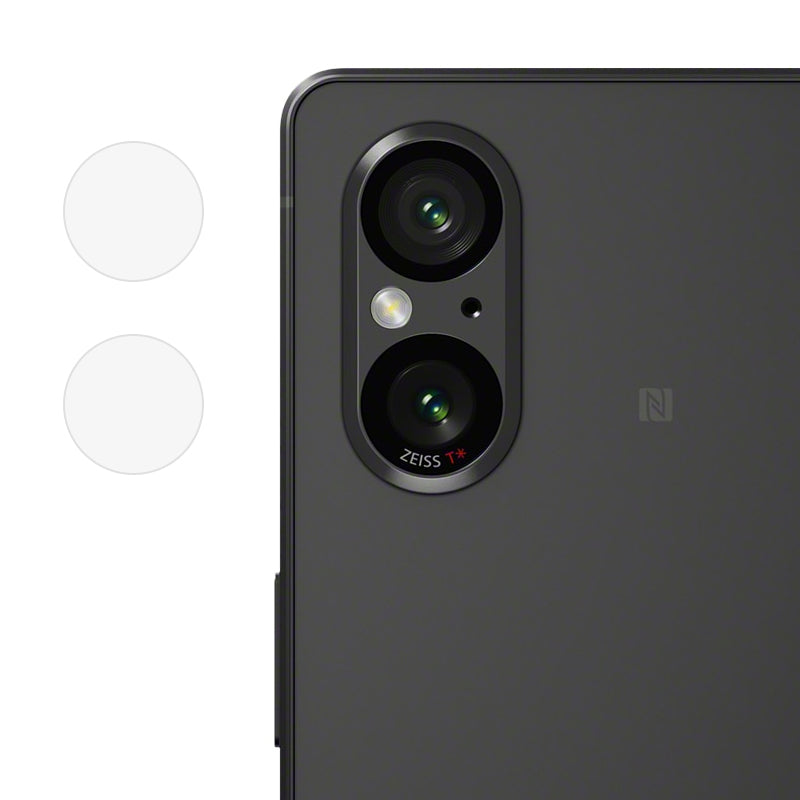 For Sony Xperia 5 V Camera Lens Film Clear Soda-lime Glass Easy Installation Lens Protector