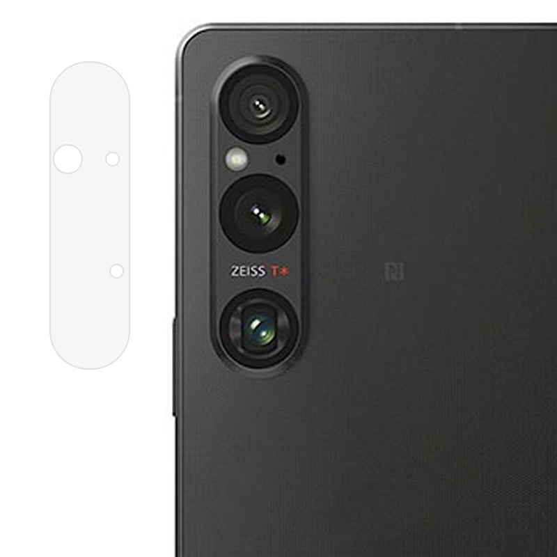 For Sony Xperia 1 V Camera Lens Film Ultra HD Soda-lime Glass Back Camera Lens Protector