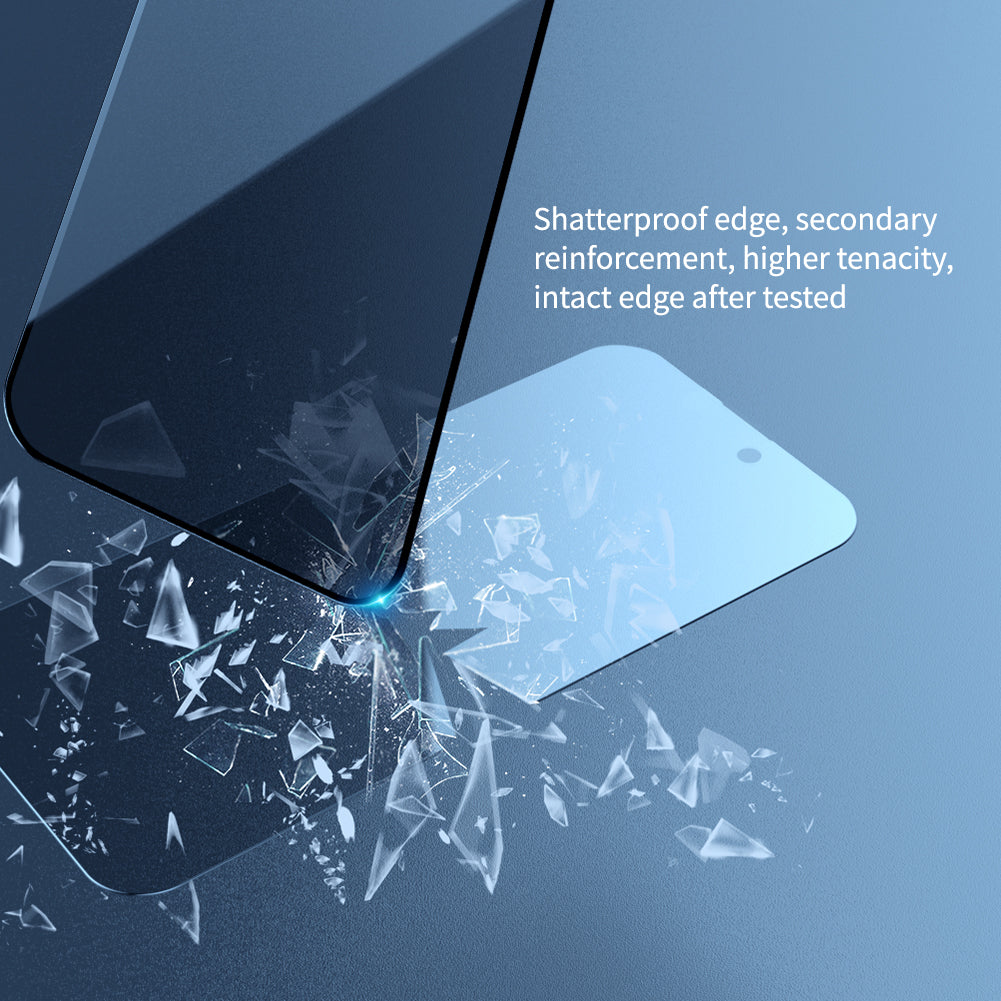 NILLKIN For iPhone 15 Anti-peep Screen Protector Anti-scratch AGC Glass Full Screen Film