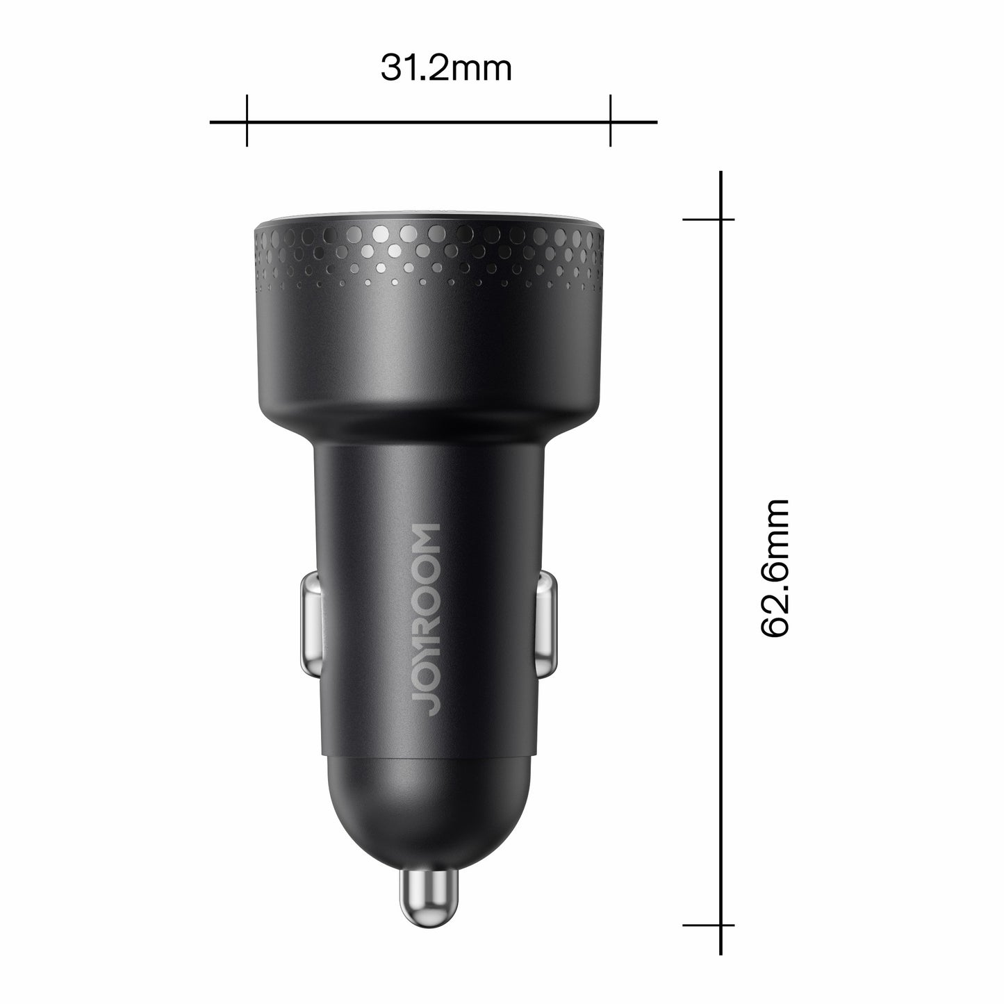 JOYROOM CCD02 70W Dual Type-C PD Fast Charging Power Adapter PC Digital Display Car Charger