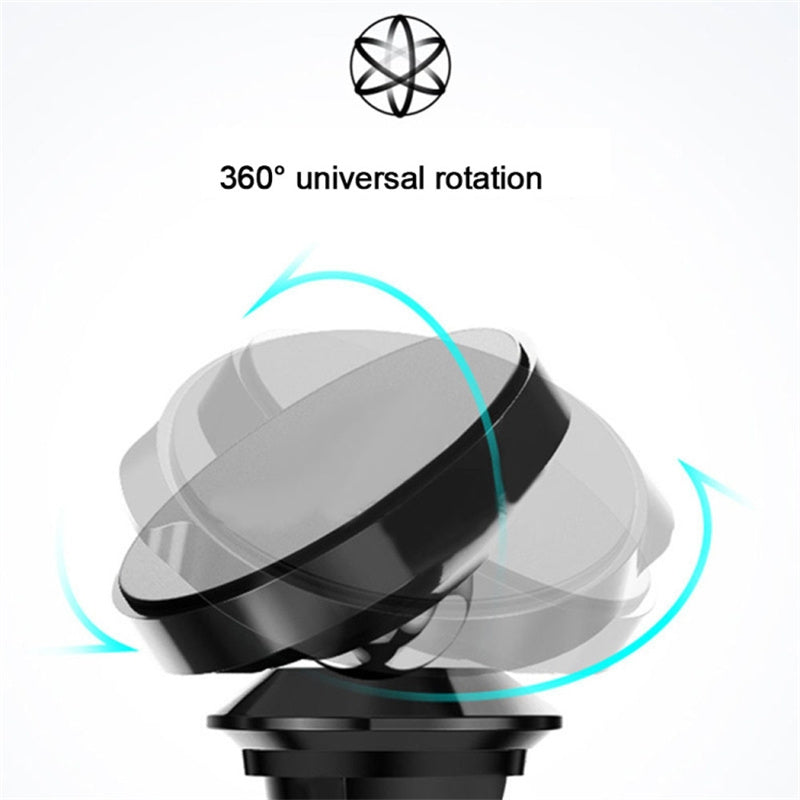 360 Degree Rotation Car Air Outlet Clip Magnetic Phone Holder Aluminum Alloy Bracket