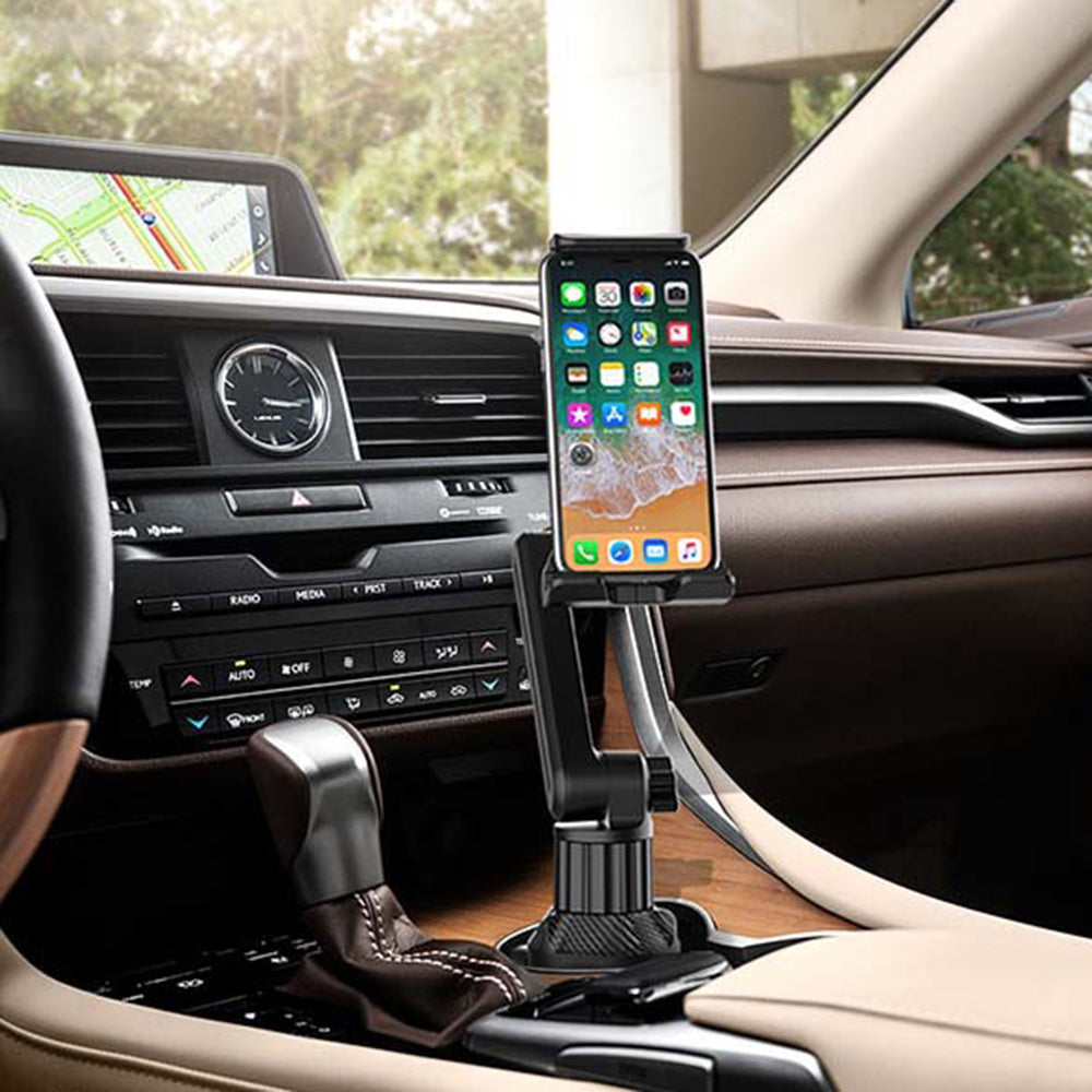 CUP-B16 Car Cup Holder Phone Mount Universal Long Neck 2 Shaft Rotating Cell Phones Car Cup Mount