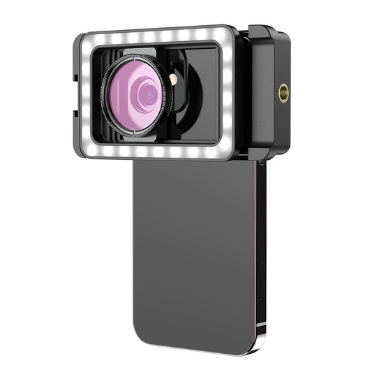 APEXEL APL-FL23 M17-37 LED Video Fill Light Portable Selfie Clip Light with 1 / 4 Thread Port for Phone