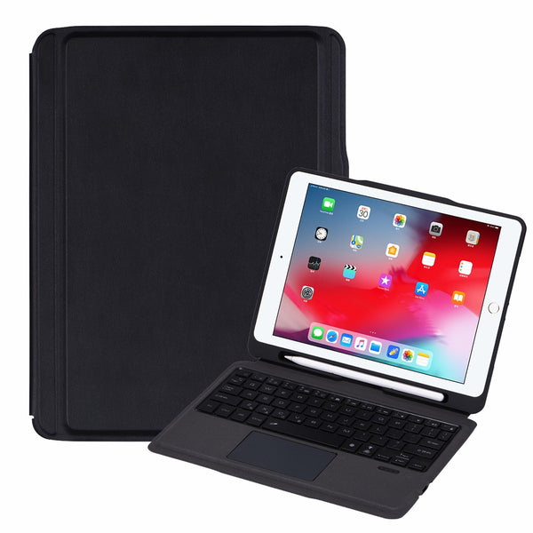 T206D For iPad Air 10.5 inch (2019) / iPad Pro 10.5-inch (2017)  /  iPad 10.2 (2021) / (2019) / (2020) Detachable Bluetooth Keyboard + Shockproof Case, 7-Color Backlit Wireless Keyboard Case