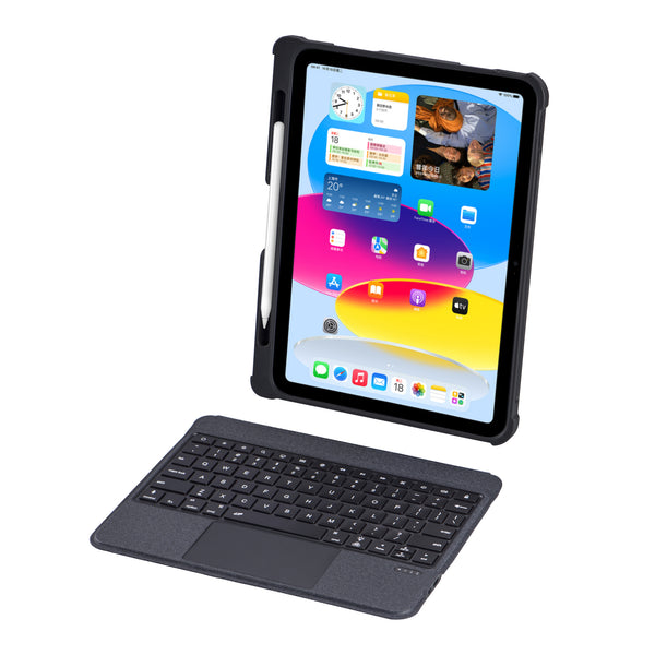 T5208D Bluetooth Keyboard Case for iPad 10.9 (2022) Protective Case, Removable Wireless Keyboard Case with Backlit