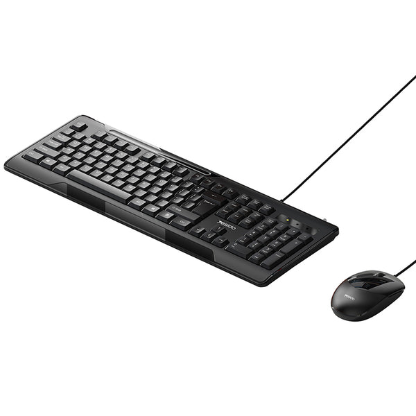 YESIDO KB14 Ergonomics USB Wired Quiet Keyboard Mouse Set for Computer Laptop