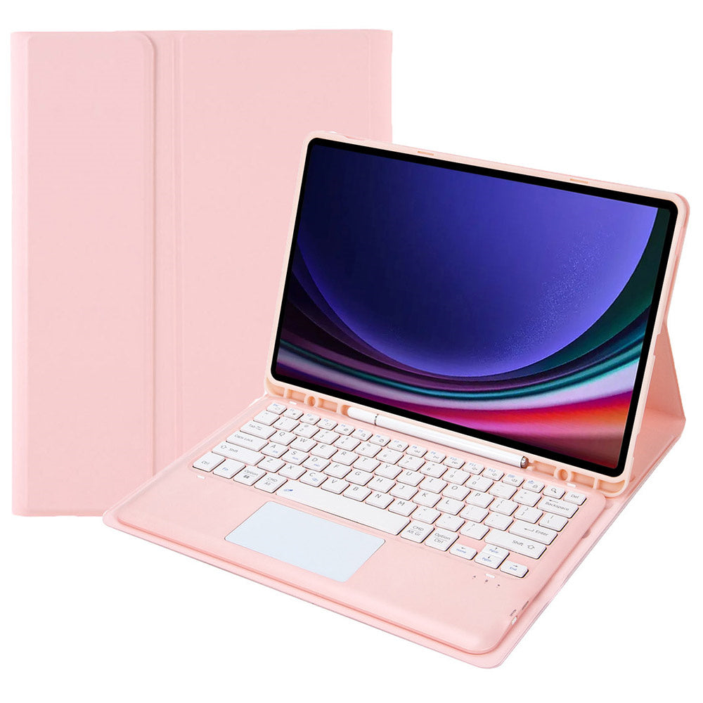 A810B-A For Samsung Galaxy Tab S9+ X810 / X816 / X818 Detachable Bluetooth Keyboard Case with Touchpad, Protective Tablet Case