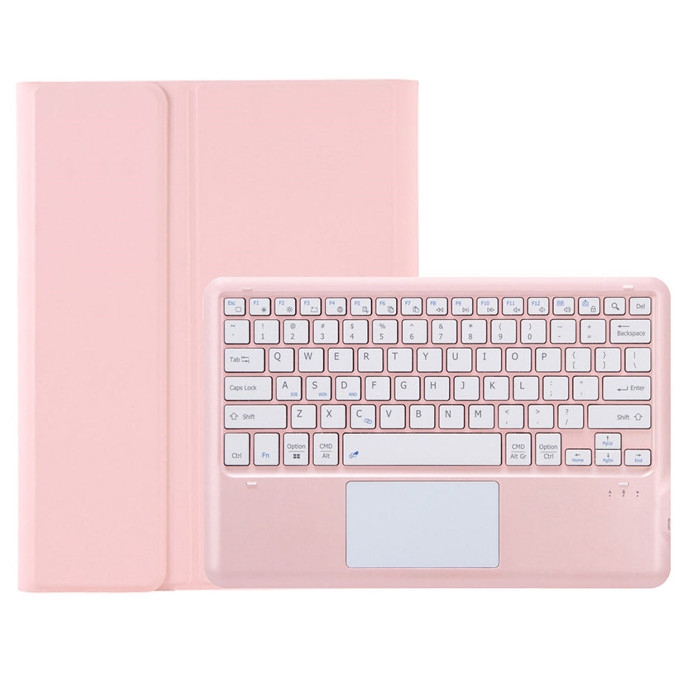 A810B-A For Samsung Galaxy Tab S9+ X810 / X816 / X818 Detachable Bluetooth Keyboard Case with Touchpad, Protective Tablet Case