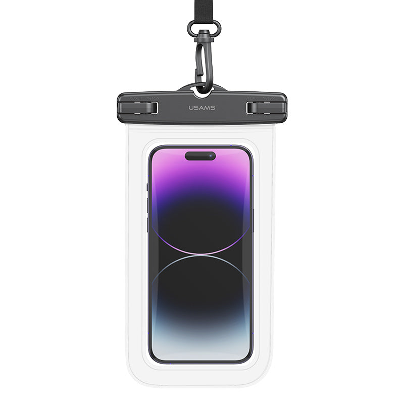USAMS US-YD012 6.7-inch IP68 Waterproof Phone Bag PVC Touch Screen Rafting Diving Phone Pouch