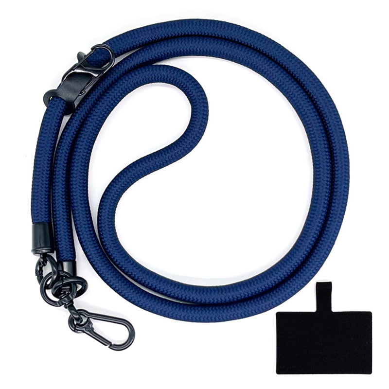 10mm Crossbody Phone Lanyard Polyester Anti-Lost Neck Hanging Strap with Tether Tab