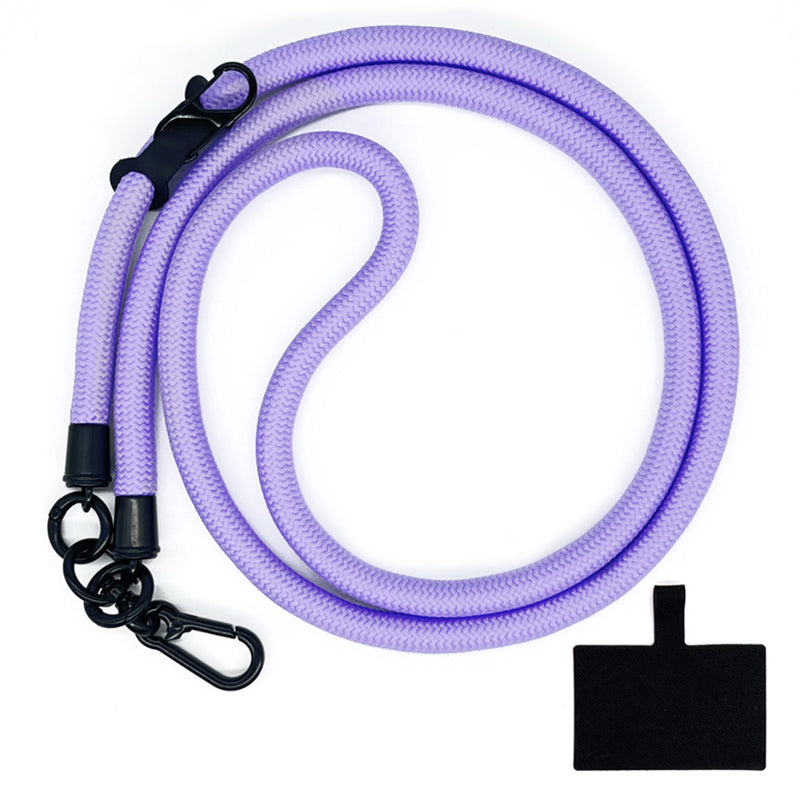 10mm Crossbody Phone Lanyard Polyester Anti-Lost Neck Hanging Strap with Tether Tab