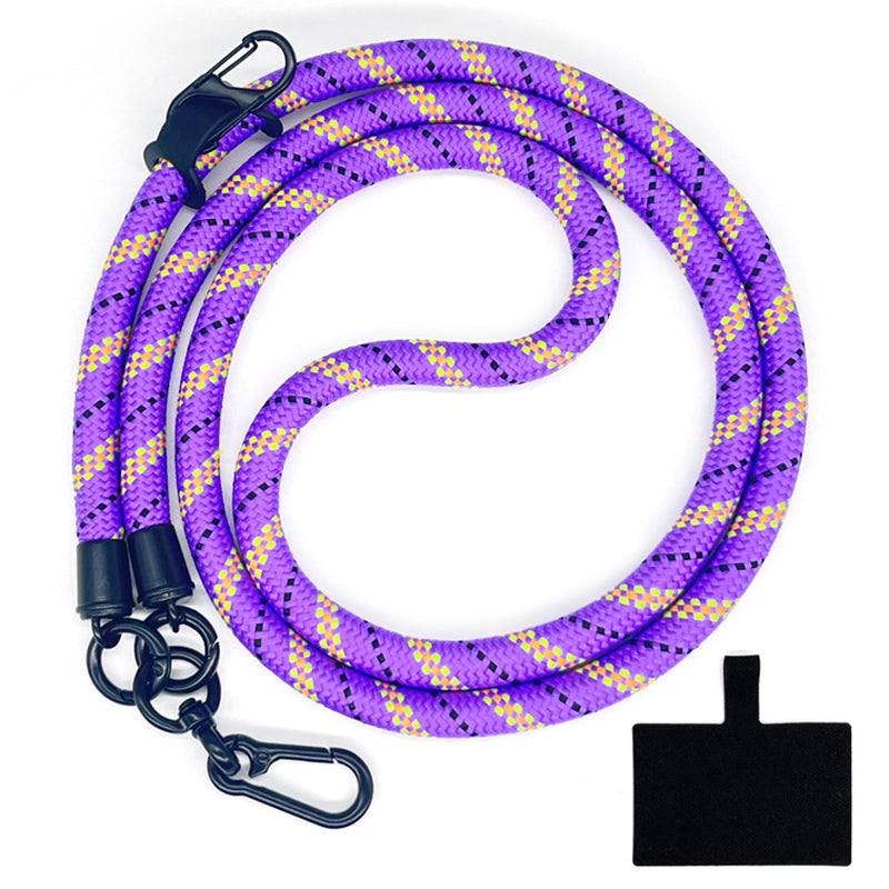 10mm Crossbody Phone Lanyard Polyester Anti-Lost Neck Hanging Strap with Tether Tab