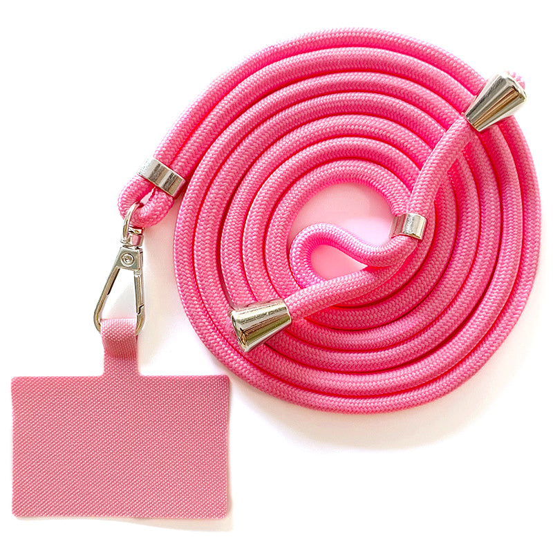 Adjustable Polyester Neck / Shoulder Strap Anti-lost Phone Carrying Rope with Cured Cloth Patch