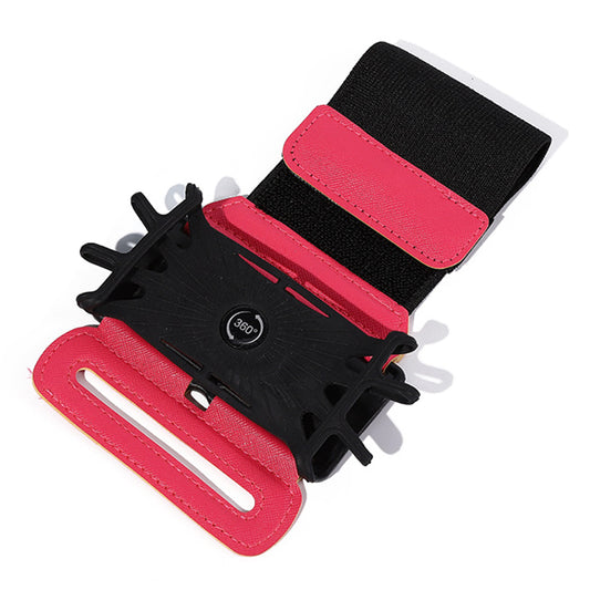 Rotatable Silicone Strap Phone Holder Fitness Cycling Running Wristband Cellphone Holder