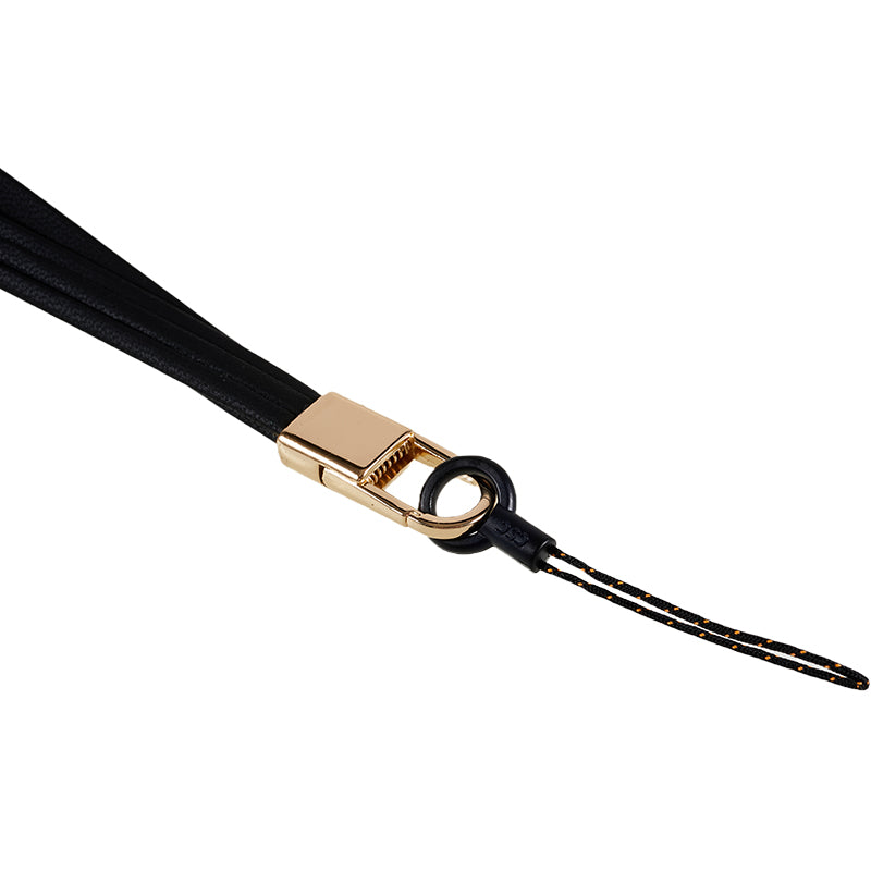 20cm Universal Cell Phone Case Hand Strap Wrist Lanyard Leather Strap for Name Tag / Keys