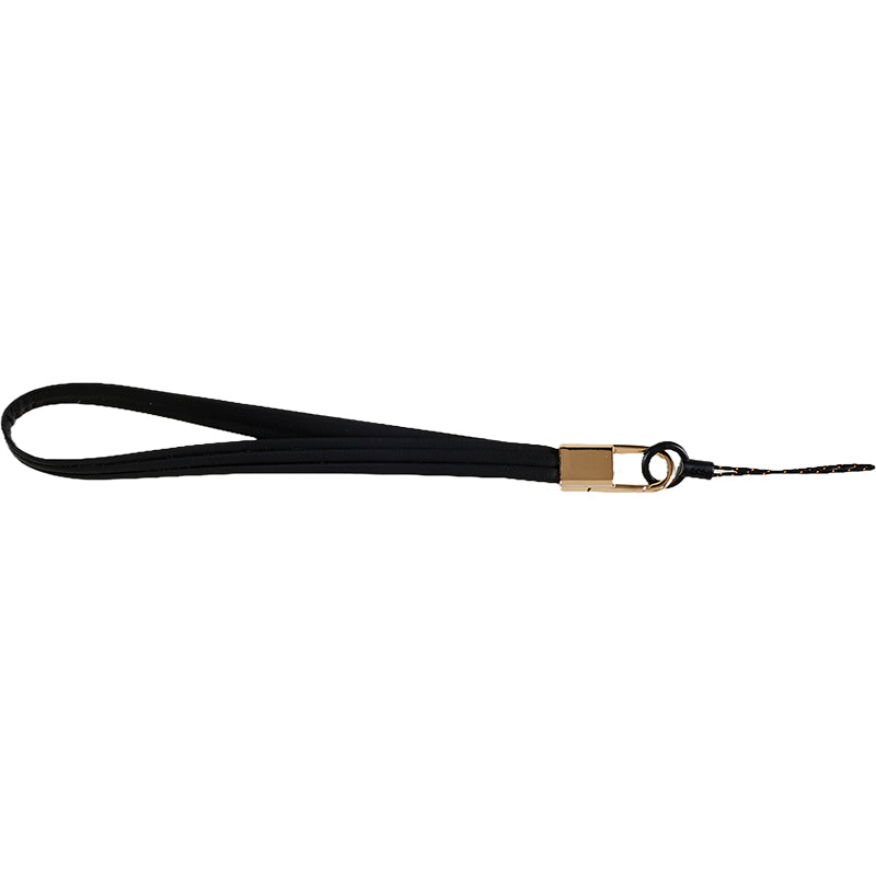 20cm Universal Cell Phone Case Hand Strap Wrist Lanyard Leather Strap for Name Tag / Keys