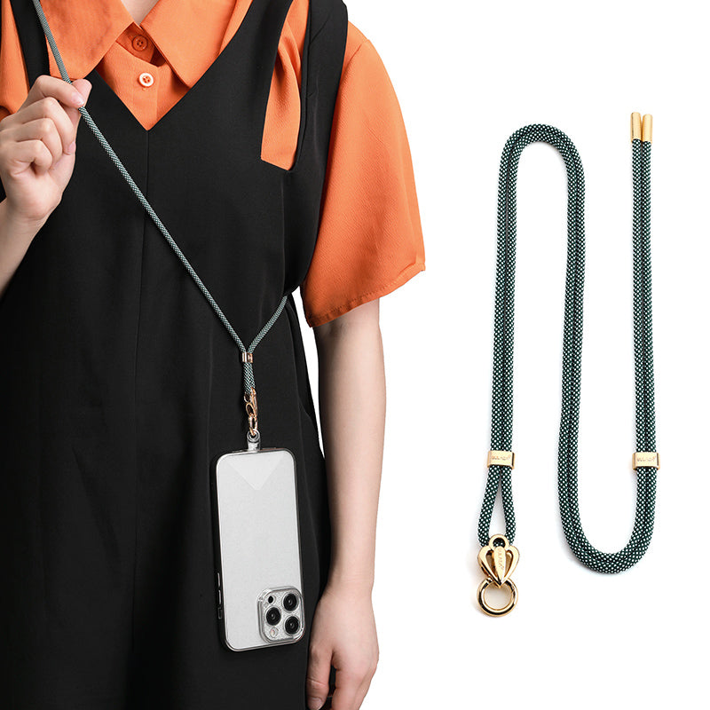 SULADA 80cm Universal Cell Phone Lanyard Holder Adjustable Phone Neck Shoulder Strap Rope with Key Chain Holder / Patch, Long Style