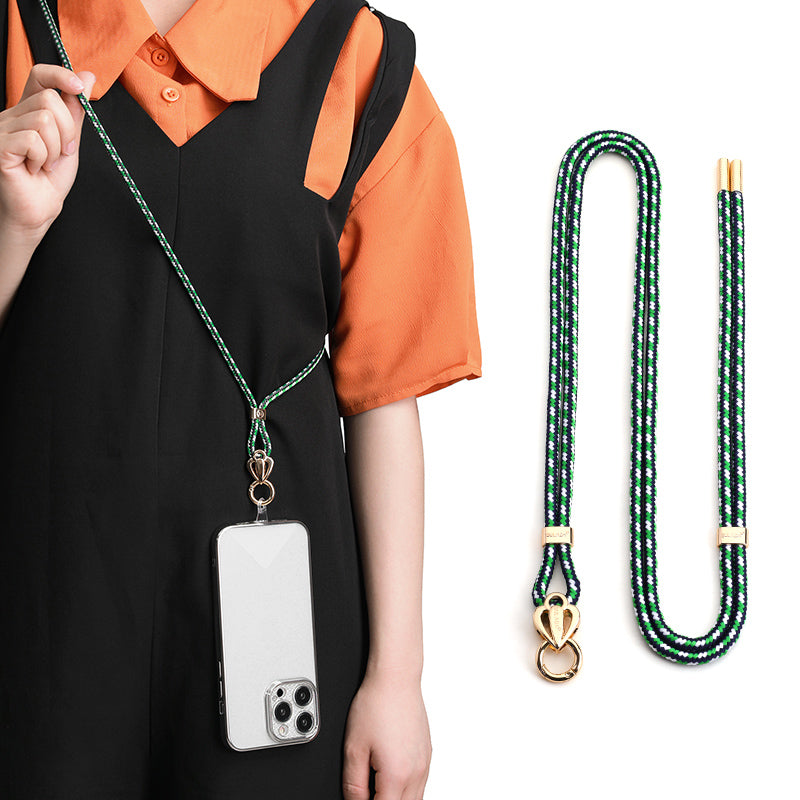 SULADA 80cm Universal Cell Phone Lanyard Holder Adjustable Phone Neck Shoulder Strap Rope with Key Chain Holder / Patch, Long Style