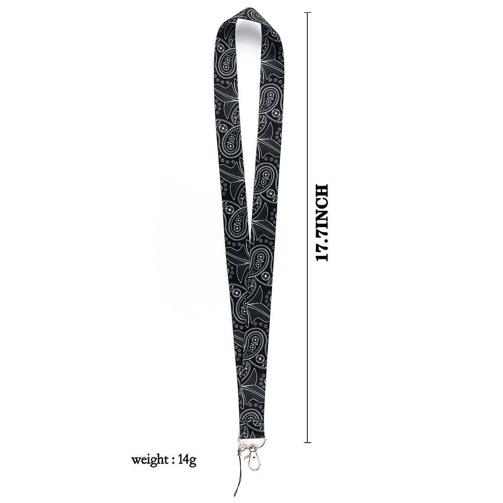 Phone Lanyard Universal Neck Strap Nylon Bohemian Style Key Chain Holder for Phone Case ID Badges
