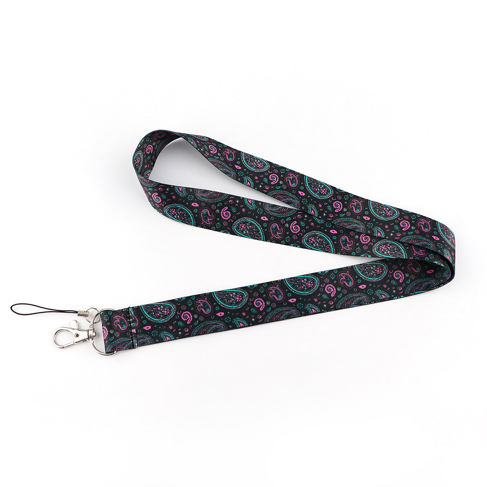 Phone Lanyard Universal Neck Strap Nylon Bohemian Style Key Chain Holder for Phone Case ID Badges