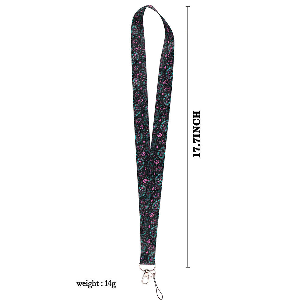 Phone Lanyard Universal Neck Strap Nylon Bohemian Style Key Chain Holder for Phone Case ID Badges