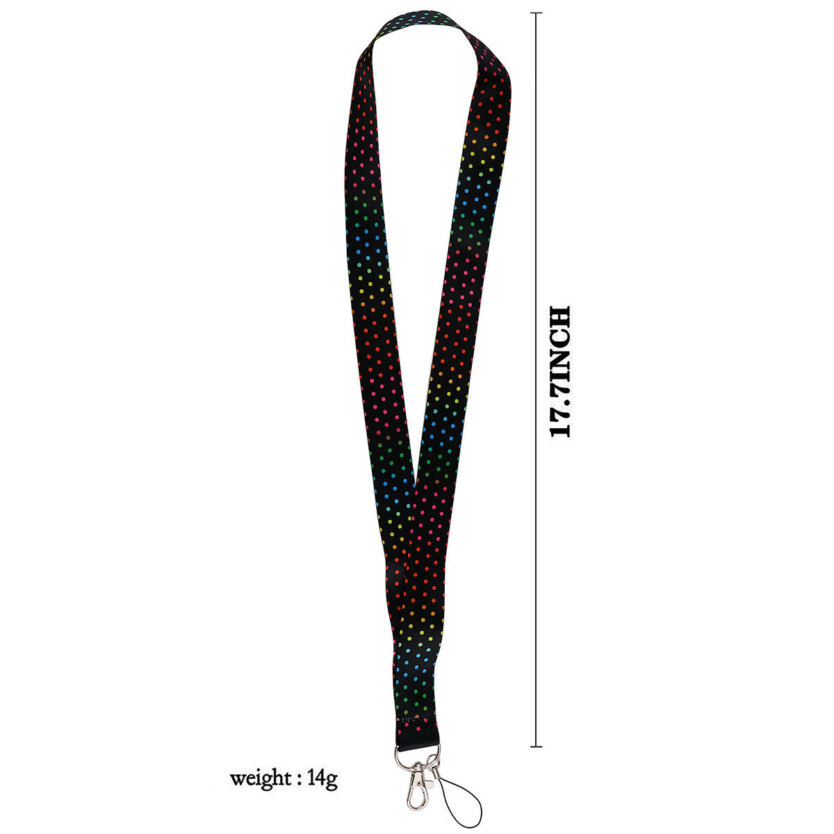Universal Cell Phone Lanyard Dot Pattern Nylon Neck Strap Shoulder Strap for Key Chain, ID Badge