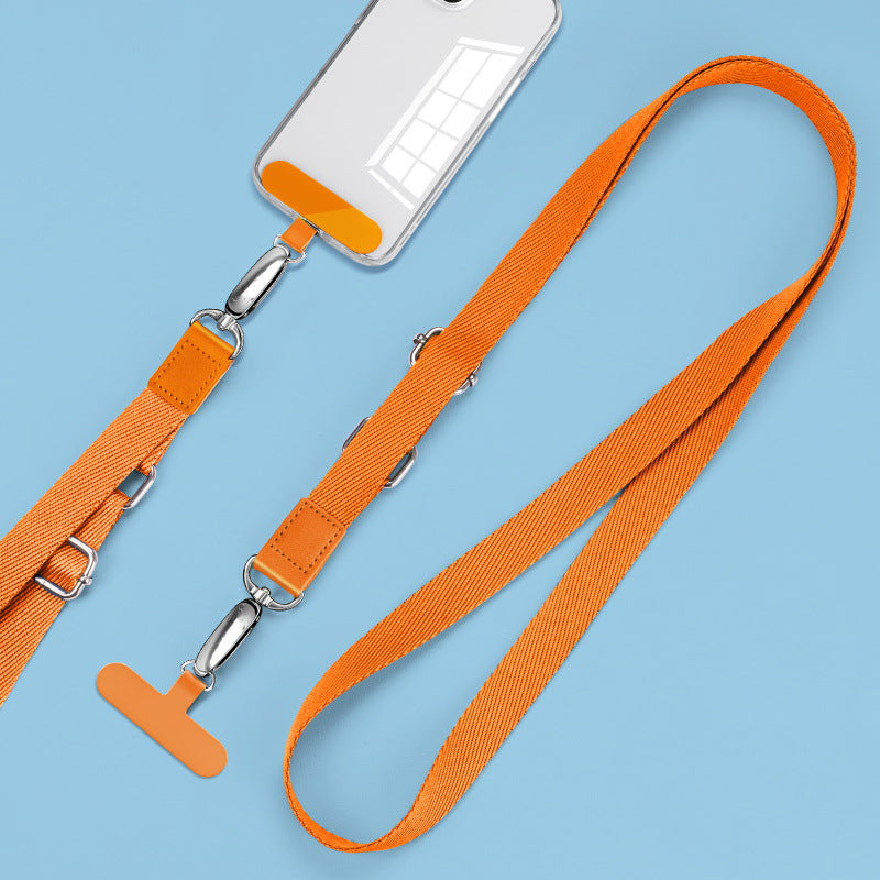 Anti-Lost Phone Lanyard with Metal Buckle, PC Tether Tab Adjustable Cell Phone Polyester Strap