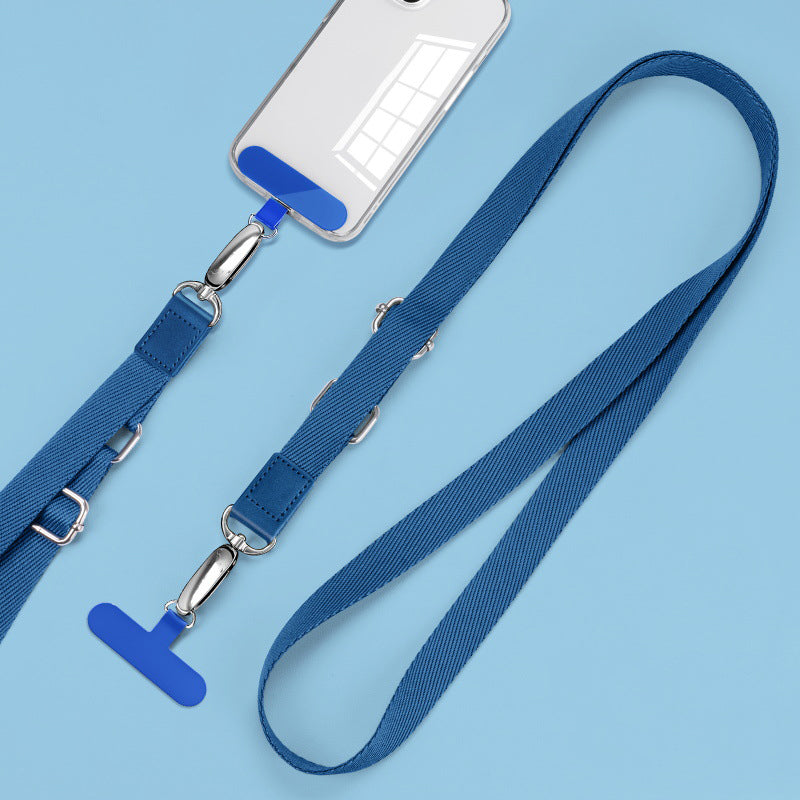 Anti-Lost Phone Lanyard with Metal Buckle, PC Tether Tab Adjustable Cell Phone Polyester Strap