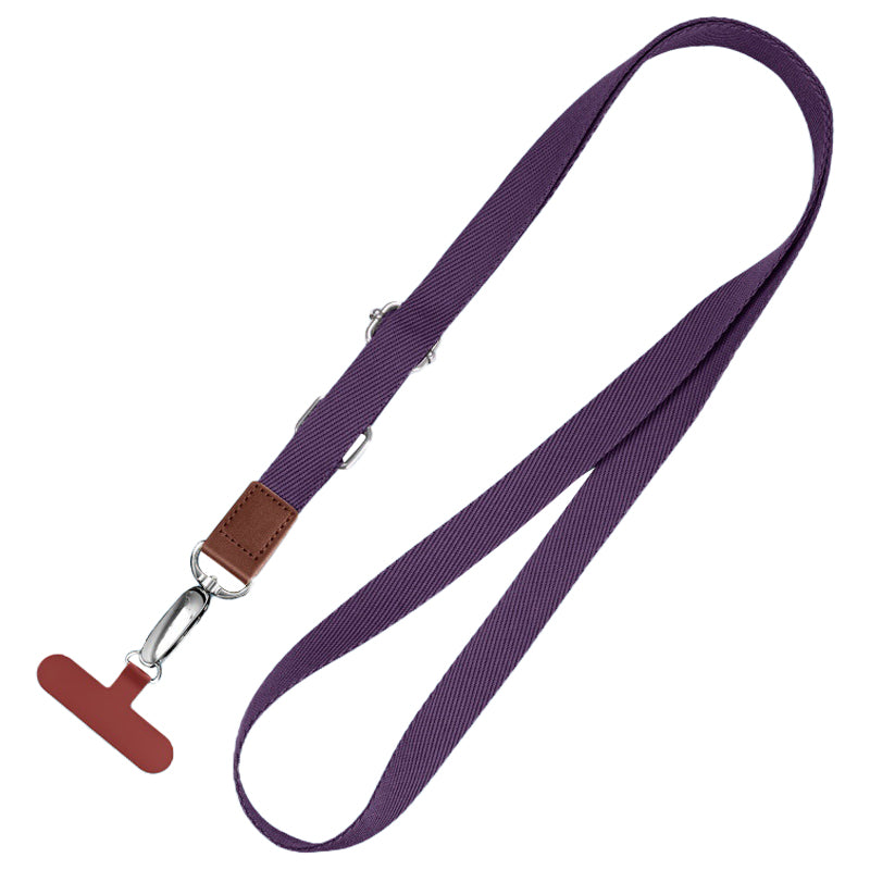 Anti-Lost Phone Lanyard with Metal Buckle, PC Tether Tab Adjustable Cell Phone Polyester Strap