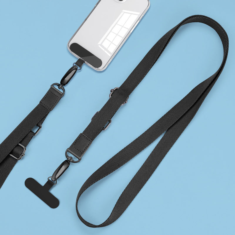 Anti-Lost Phone Lanyard with Metal Buckle, PC Tether Tab Adjustable Cell Phone Polyester Strap