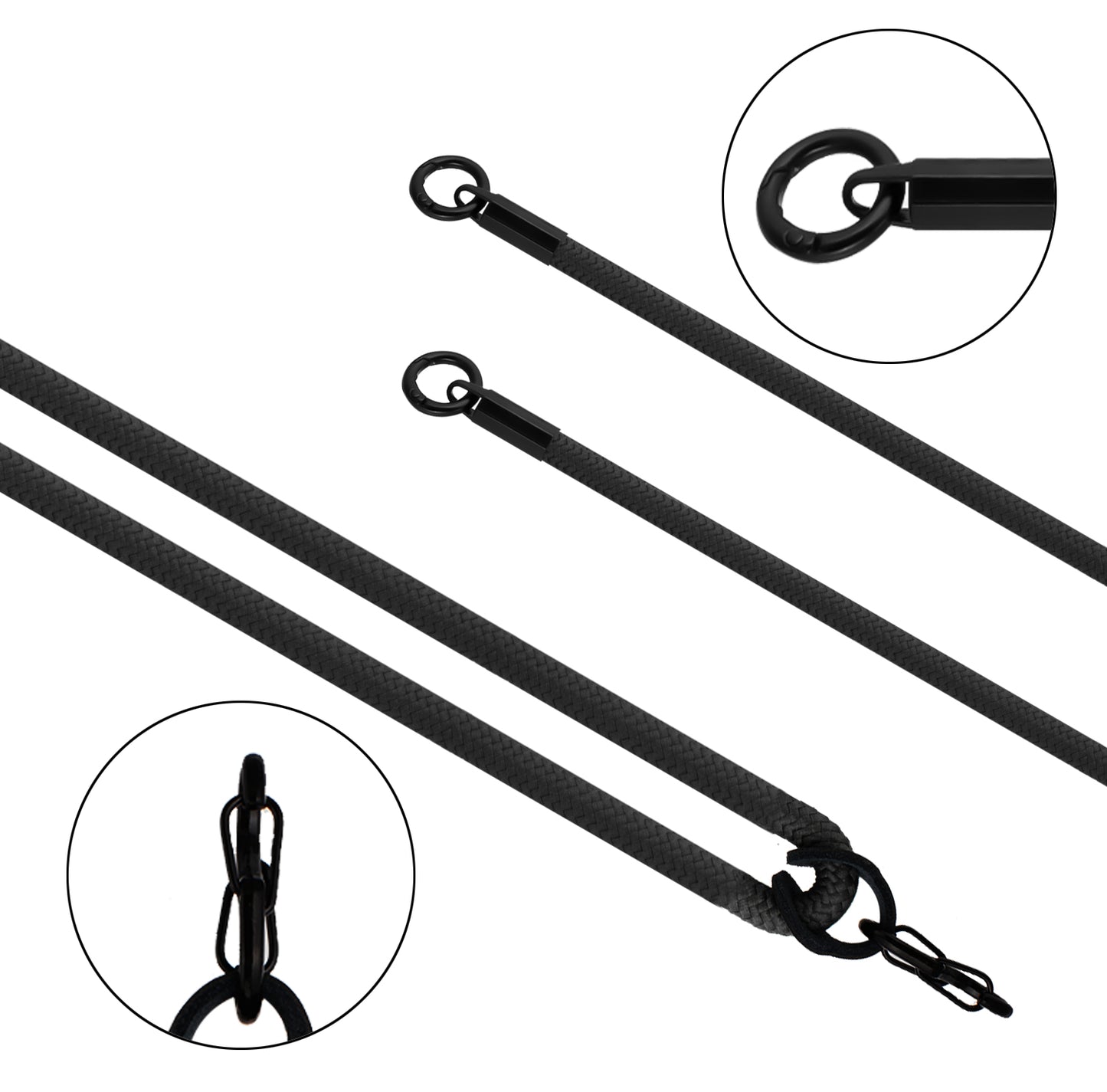 8mm Dual Ring Buckle Phone Carrying Rope Anti-lost Lanyard Phone Crossbody Shoulder Strap