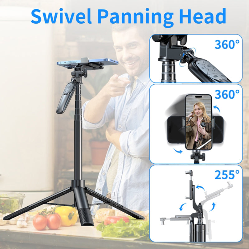PIXEL ST2 1.6m Outdoor Folding Anti-Shake Selfie Stick Portable Cell Phone RC Gimbal Tripod Stand with Bluetooth Remote Control