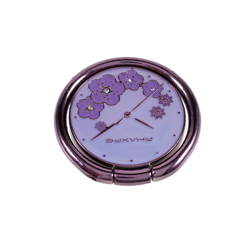 Flower Mobile Phone Ring Kickstand Electroplating Finger Ring Holder Cell Phone Stand Decorated with Rhinestone